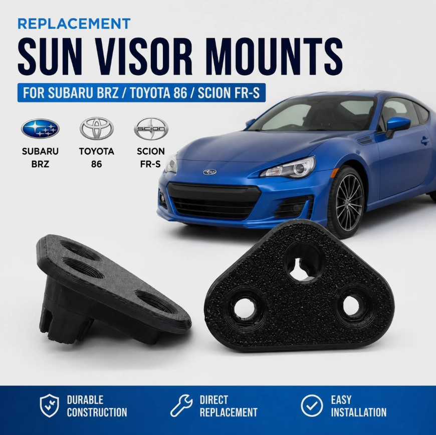 2013-2020 BRZ FR-S Toyota 86 Sun Visor Mount Bracket Replacement 2 Pack
