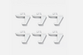6pk Replacement Shelf Clips for Turbo Air Freezers & Refrigerators P993200800