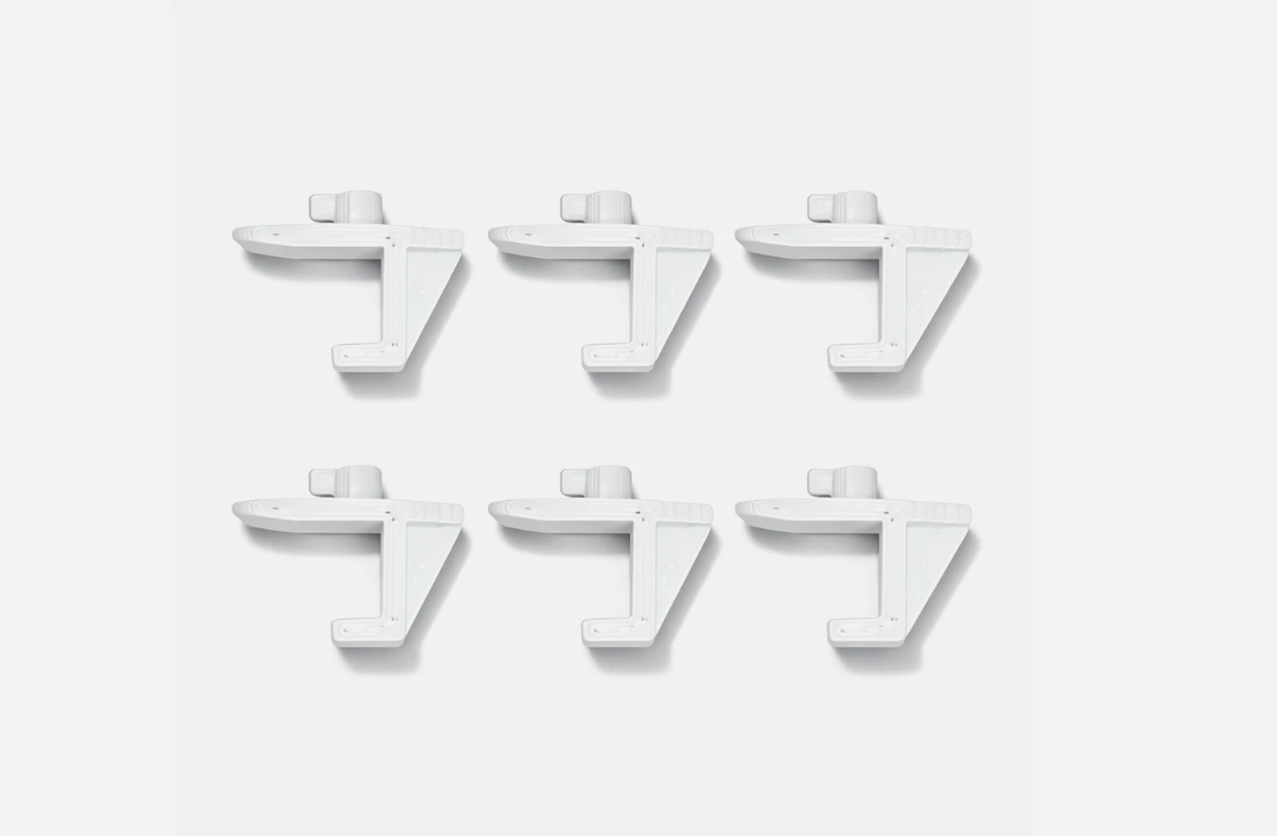 6pk Replacement Shelf Clips for Turbo Air Freezers & Refrigerators P993200800