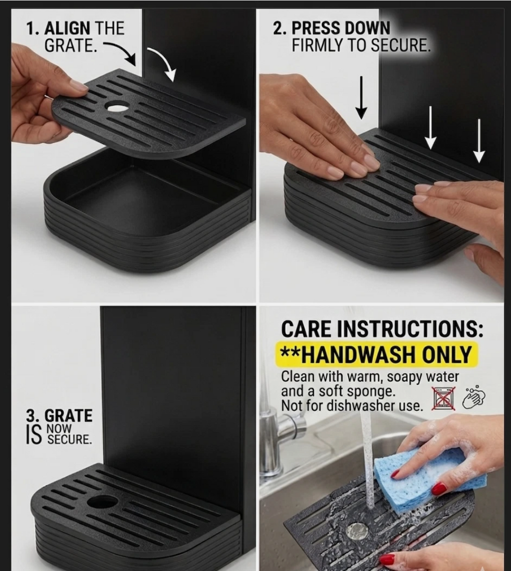 Keurig K-Express Essentials K25 Drip Tray Replacement Cup Rest Black Grate only